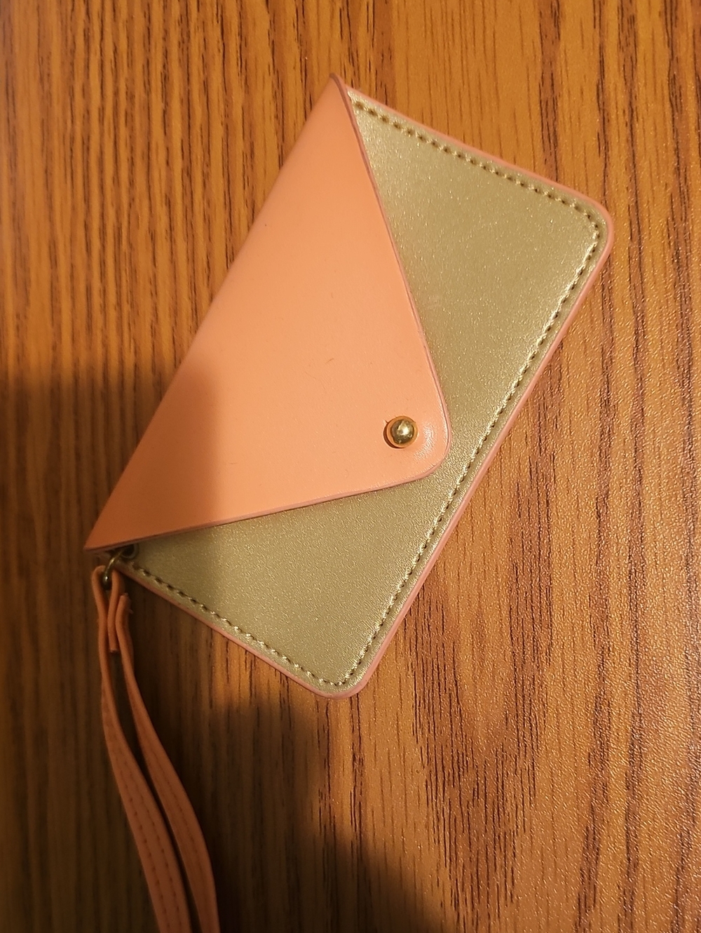 Minor History Peach and Gold Envelope Coin Purse